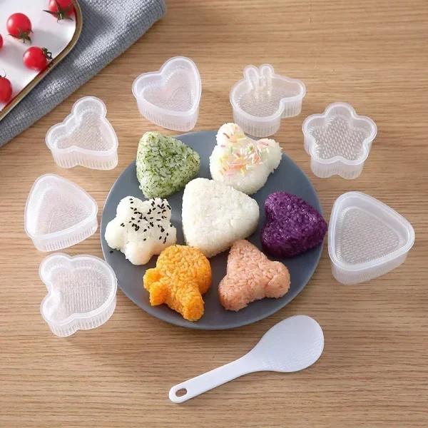 Transparent Triangular Bento Maker Tools High Quality Sushi Mold Onigiri Rice Ball Food Press Cooking Gadget for Kitchen Tools