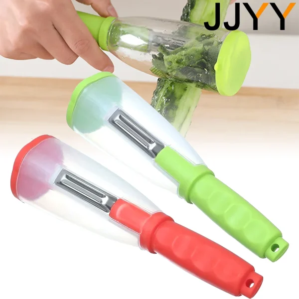 JJYY Multifunctional Peeler with Organizer Storage Type Paring Knife Vegetable and Fruit Peeling Kitchen Tools