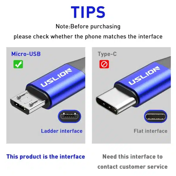 USLION 3A Micro USB Cable Fast Charging for Samsung Xiaomi Huawei Realme OPPO Android Mobile Phone USB Data Wire Cord 0.5/1/2/3M - Image 6