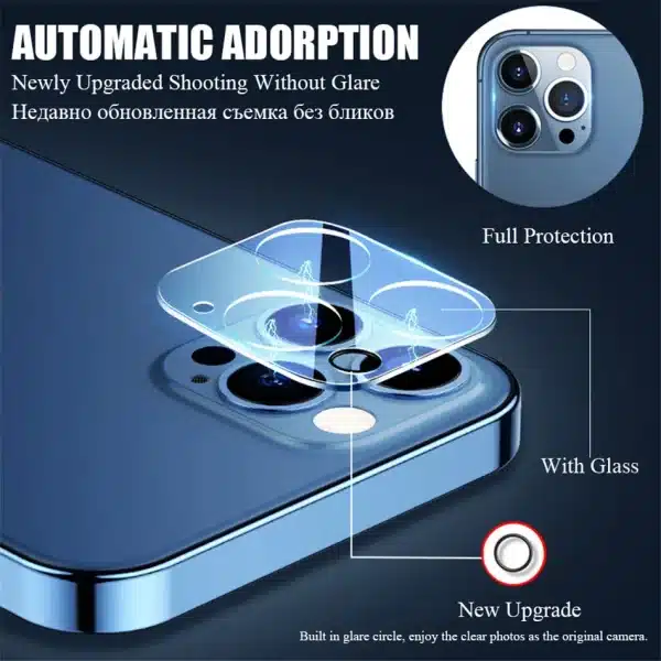 Tempered Glass For iphone 12 Pro Max Screen Protector 3D Camera Lens Glass Full Cover Film For APPLE iphone 12 mini Glass - Image 5