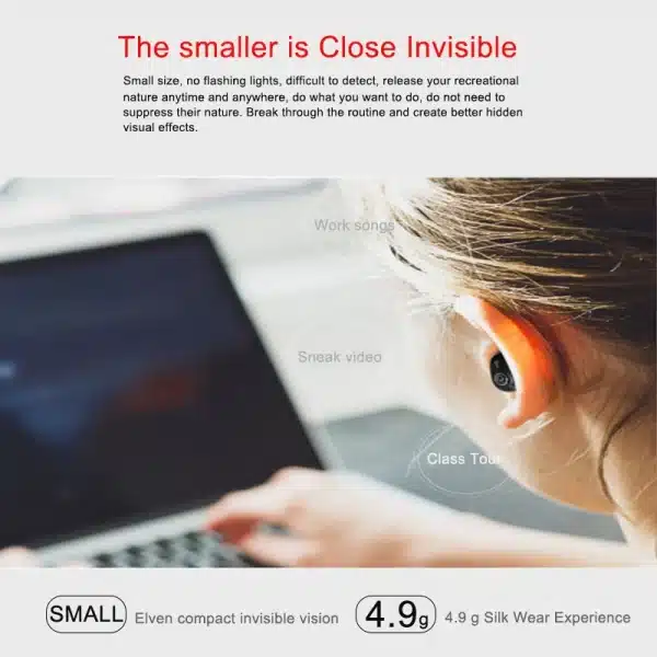 Mini Invisible Ture Wireless Earphone Noise Cancelling Bluetooth Headphone Handsfree Stereo Headset TWS Earbud With Microphone - Image 3