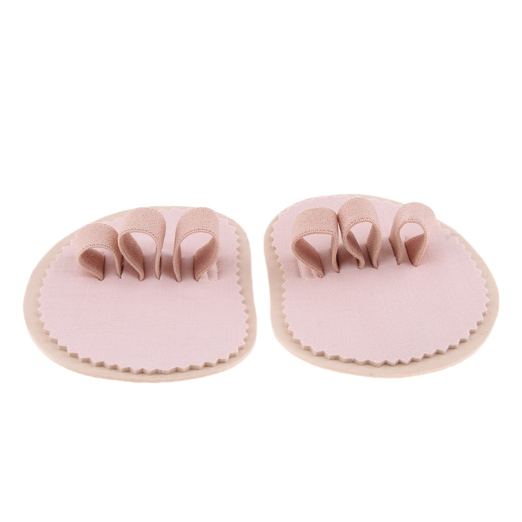 1 Pair Left Right Triple Toe Straightener Separators Correctors For Overlapping Toe Crooked Hammer Toes