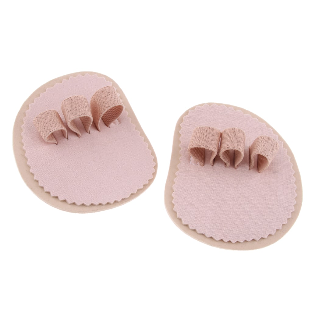 1 Pair Left Right Triple Toe Straightener Separators Correctors For Overlapping Toe Crooked Hammer Toes