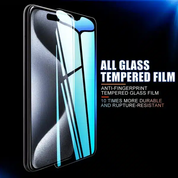 5Pcs 9H Hardness On For Apple iPhone 13 14 15 Pro Max Tempered Glass Screen Protector For iPhone 13 mini Transparent Glass Film - Image 2