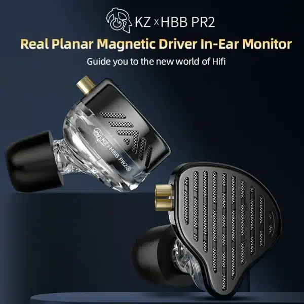 KZ X HBB PR2 Flat Driver In Ear Earphones 13.2mm plane big horns HiFi Bass Monitor Earbuds Sport Wired Headset - Image 2