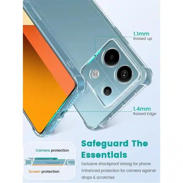 Luxury Clear Shockproof Case For Xiaomi Redmi Note 13 12 11 Pro Plus Phone Cover on Redmi Note 10 9 PRO MAX 10S 9S Back Cover - Image 3