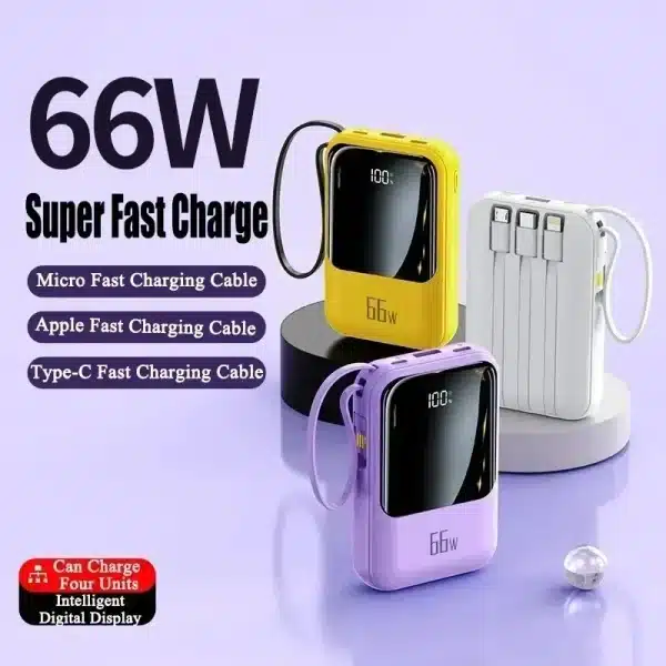 Mini Power Bank 20000mAh 66W High-end Large Capacity Super Fast Charging PD 20W Flash Charging Source Box For IPhone Huawei - Image 5