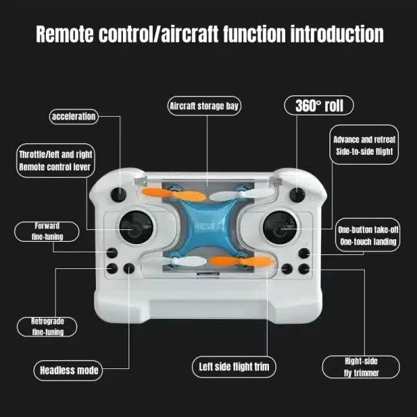 Drone Mini Remote Control Aircraft New Children's Toy Micro Aircraft Fixed Height Quadcopter - Image 4