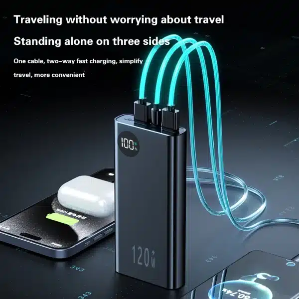 Xiaomi 120W 200000mAh Power Bank Super Fast Charging Battery High Capacity Digital Display Power Bank For Iphone Samsung Huawei - Image 3