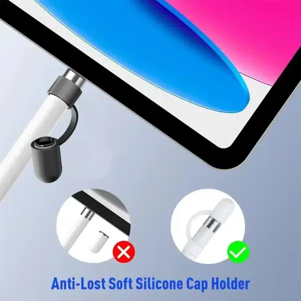 For iPencil 1st Stylus Pen Cap Holder Anti Lost Nib Cover Protector For iPhone iPad Pencil Tip Soft Silicone Protective Caps - Image 5