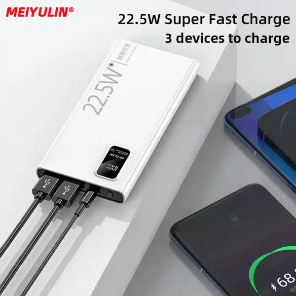 20000mAh Large Capacity Power Bank 22.5W USB C Fast Charger For iPhone Samsung Xiaomi 10000mAh Portable Mobile External Battery - Image 3