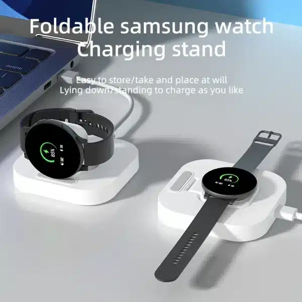 Watch Wireless Charger Stand For Samsung Galaxy Watch 6 5 4 3 Pro 45/40/44mm Active 2 Classic Type C Fast Charging Dock Station - Image 3