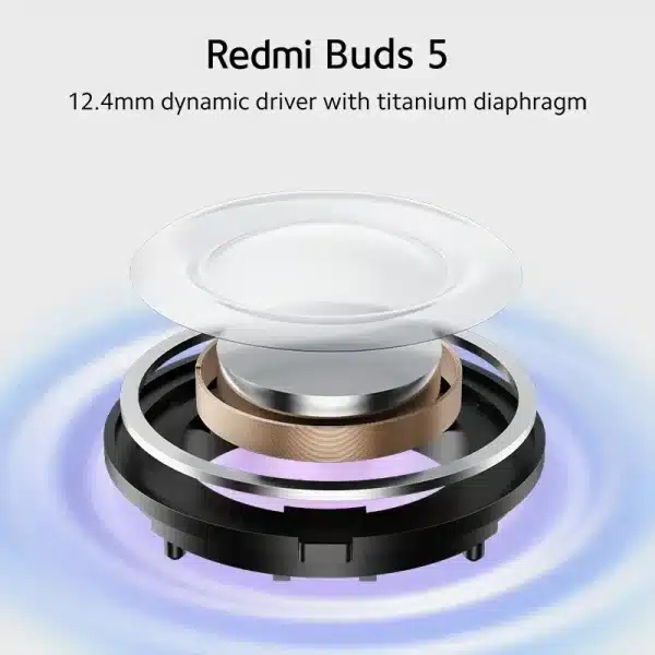 [World Premiere] Xiaomi Redmi Buds 5 Global Version AI Noise Reduction for Calls Up to 40 Hours Long Battery Life TWS Earbuds - Image 4