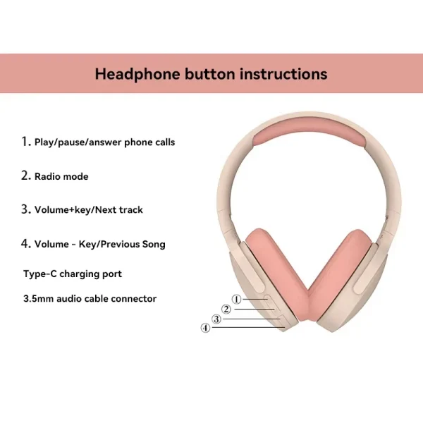 Xiaomi P2961 Wireless Headphones Bluetooth 5.3 Original Earphone Stereo HIFI Headset Game Earbuds With Mic For Samsung iPhone - Image 5