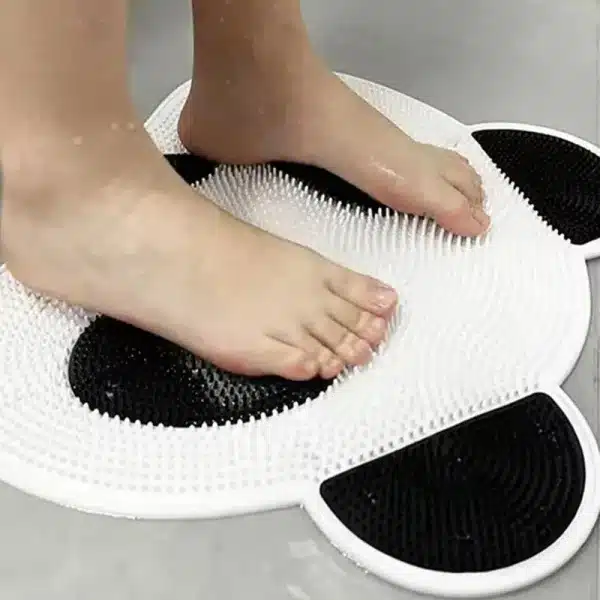 Panda Silicone Massage Pad Bathroom Anti Slip Bathing Back Rubbing Divine Instrument Foot Wash Dead Skin Shower Room Floor Pad