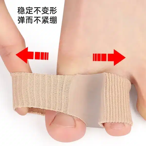 1pc Toe Separator Fiber Double Hole Gel Block Big Toe Separator Silicone Men Women Toe Orthotics Corrector De Juanetes Para Pies - Image 3