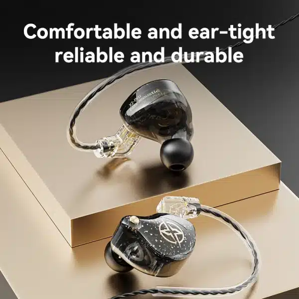 HiFi Earphone 3.5mm Detachable Wired Headphones with Microphone Monitor Sport Running Music Earbuds Stereo Gaming Headset X2 Pro - Image 5