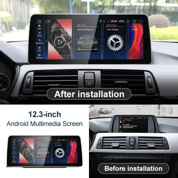 2024 New ID6 ID7 ID8 UI 12.3inch Android System Wireless Carplay AUTO For BMW 3Series 4Series F30 F31 F32 F33 Car Video Players - Image 2