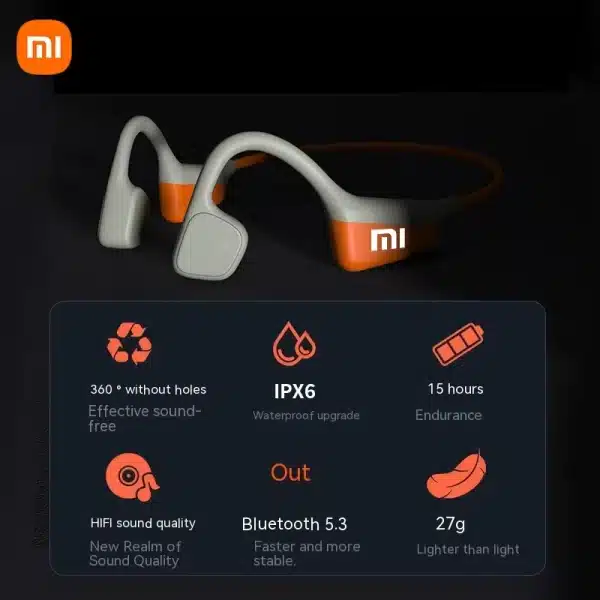 Xiaomi I18PRO Bone Conduction Wireless Headphones Compatible Bluetooth Earphone TWS with Mic Swimming Sports Wear Headset Earbud - Image 3