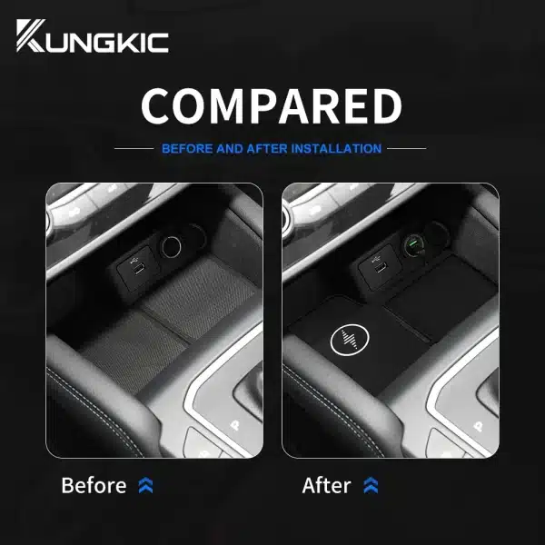 for Ford Focus 15W Car Wireless Fast Charging Holder 2019 2020 2021 2022 2023 Mobile Phone Charger Board Trim Accessories - Image 3