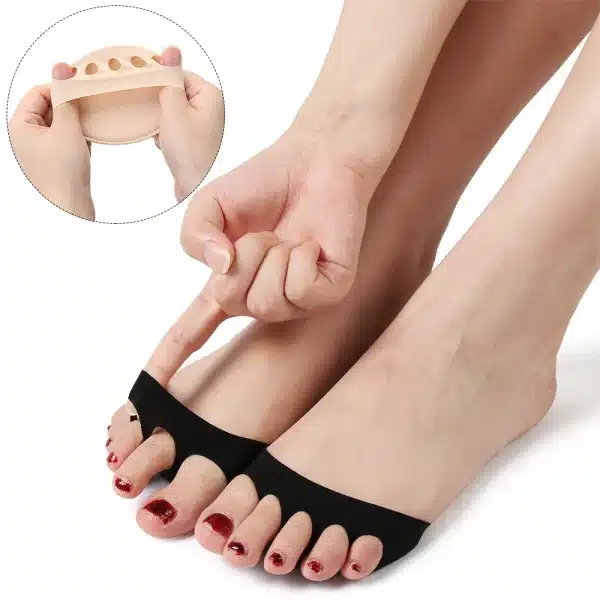 1 Pair Five Toes Forefoot Pads for Women High Heels Half Insoles Invisible Foot Pain Care Absorbs Shock Socks Shoes Inserts - Image 3