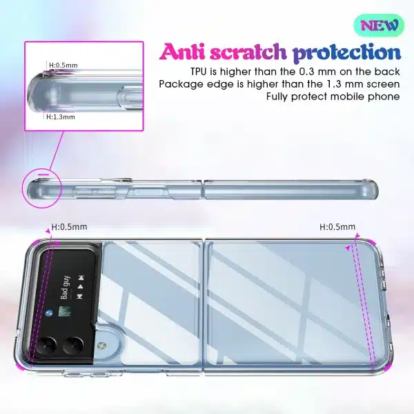 Clear Ultra Thin PC Case for Samsung Galaxy Z Flip 4 6 5 5G flip6 Flip4 Flip5 Flip2 Flip3 Flip 3 2 Anti-Knock Phone Bag - Image 4