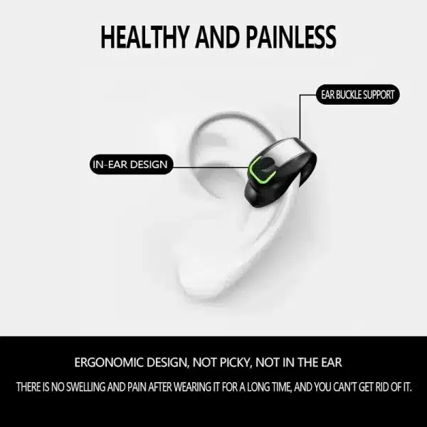 GD28 Bone Conduction TWS Headphones Bluetooth V5.3 Ear Clip Lightweight Business Sports Game Headset with Mic Noise Reduction - Image 5