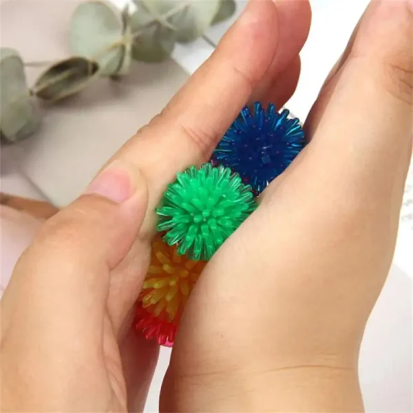 1PC Massage Ball Bouncy Soft Toy Massager Yoga Foot Massage Ball Hedgehog Mini Massage Ball Decompression Toys Pet Products