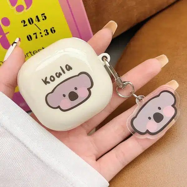 1PC Cute Cartoon Earbuds Cover For Samsung Galaxy Buds FE Buds 2 Pro Lovely Girls Earphone Case For Samsung Buds Live Shell - Image 2