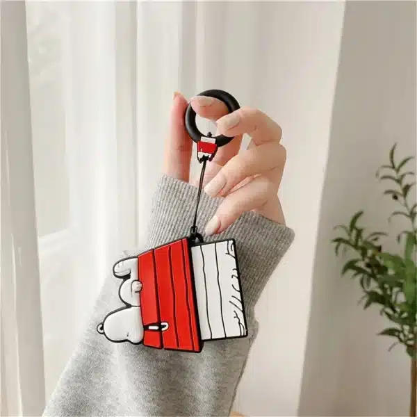 NEW MINISO Snoopy Earphone Case for Airpods Pro 1 2 3 Cartoon Silicone Wireless Bluetooth Earbuds Protective Cover With Lanyard - Image 4