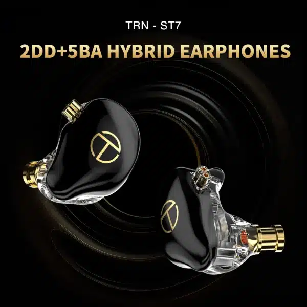 TRN ST7 Bass 2DD+5BA Hybrid Wired Earphones Earbud HIFI Sport Noise Cancelling Headsets For TRN Conch - Image 2