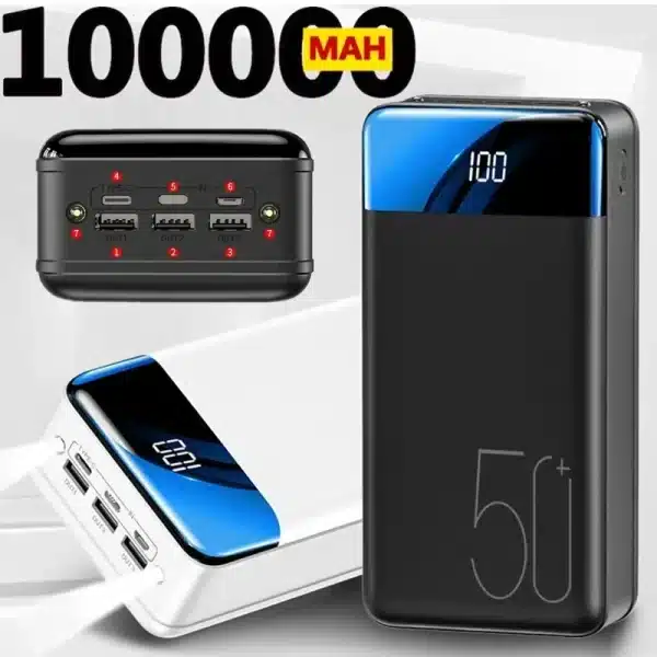 2023 NEW Genuine Fast Charging 100000mAh /98000mAh Power Bank Large Capacity Mobile Power Universal 5V 2.1A Fast Charging - Image 2