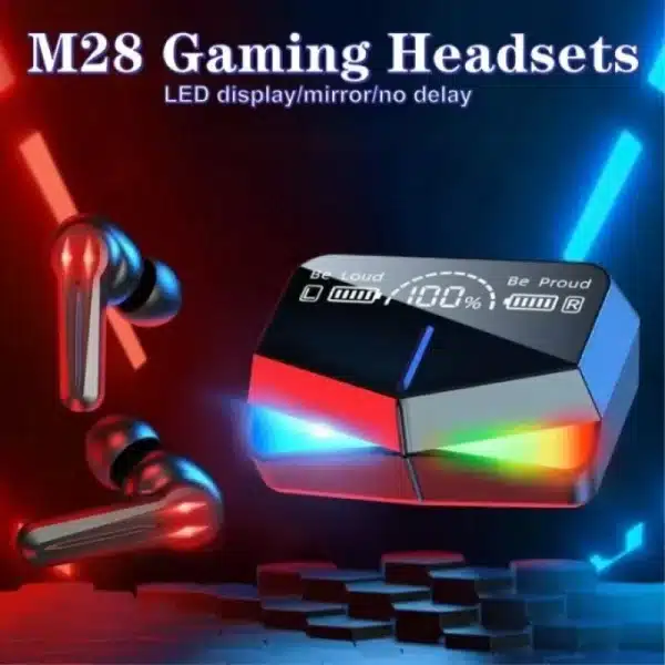 Original M28 PRO 5.1 earphones Bluetooth wireless earbuds low latency headphones HD call noise reduction gaming headset with mic - Image 6