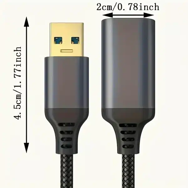 LAIHONEN Nylon Braided USB 3.0 Male To Female High Speed Transmission Data Cable Computer Camera Printer Extension Cable XBOX - Image 3