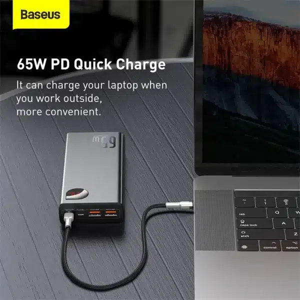 Baseus PD 65W Power Bank Fast Charging External Battery Portable Charger 20000mAh PowerBank For iPhone Xiaomi MacBook - Image 6