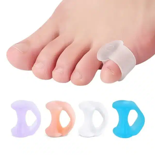 Silicone Toe Separator Finger Feet Care Protector Gel Toe Orthopedic Bunion Hallux Valgus Corrector Personal Health Care 2pcs - Image 2