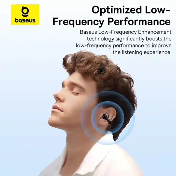 Baseus AirGo AS01 Wireless Headphones Ear Clip Earphones Bluetooth 5.3 2MIc ENC HD Call Noise Reduction Earbuds Sports Earbuds - Image 6