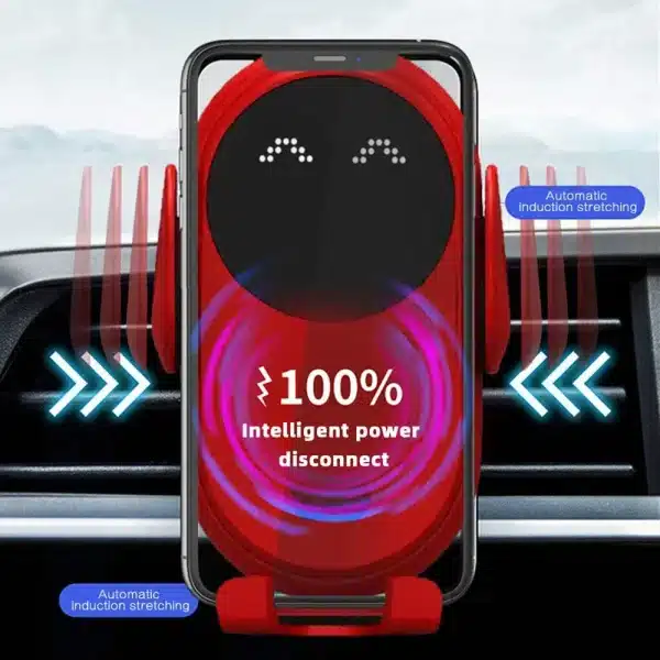 S11 Fashion Qi Fast Wireless Charger Car Phone Holder Smart Infrared Sensor Air Vent Mount Automatic Clamping Mobile Phone Stand - Image 3