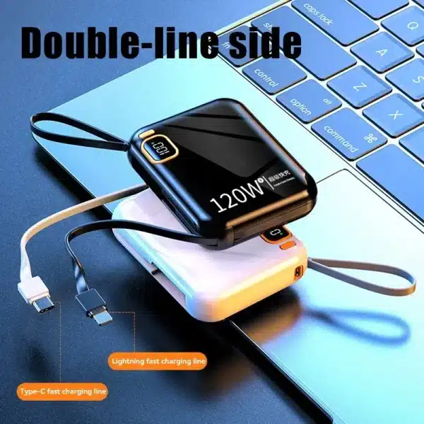 New 50000mAh 120W Portable Power Bank High Capacity Cable Two-Way Fast Charging Mini Powerbank For iPhone Samsung ﻿2024 - Image 4