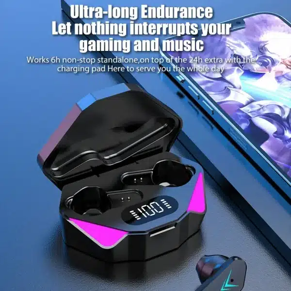 2024 NEW TWS Earphones Bluetooth Wireless Gamer Headphones 65ms Low Latency Earbuds fone Gamer Headset Gamer With Mic Handfree - Image 2