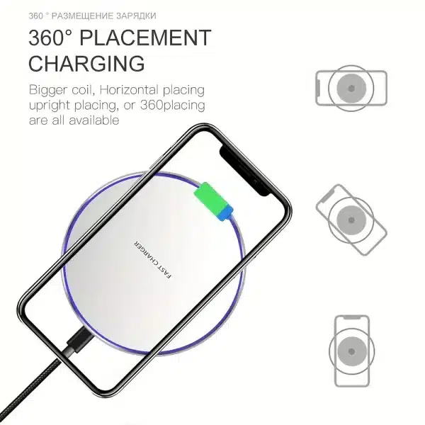 50W Wireless Charger Pad for iPhone 15 14 13 12 11 Pro Max Samsung Galaxy S22 S21 S20 S10 S9 Huawei Wireless Charging Station - Image 6