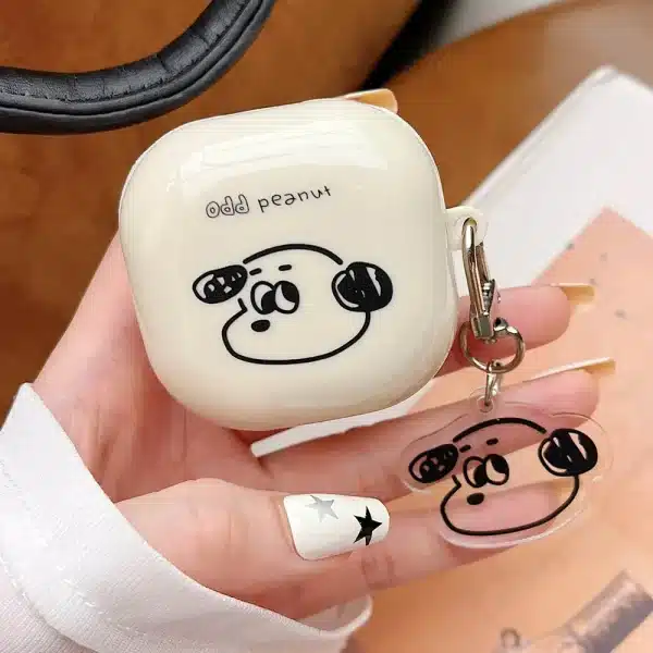 1PC Cute Cartoon Earbuds Cover For Samsung Galaxy Buds FE Buds 2 Pro Lovely Girls Earphone Case For Samsung Buds Live Shell - Image 3