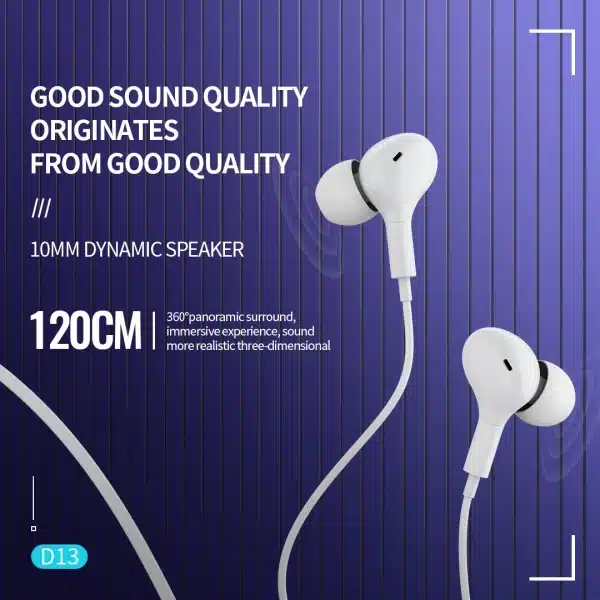 Type C Jack Wired Earbuds Headphones With DAC Microphone DAC HiFi Stereo for Samsung Galaxy S23 S21 S22 A54 A34 A53 A53 Ultra - Image 3