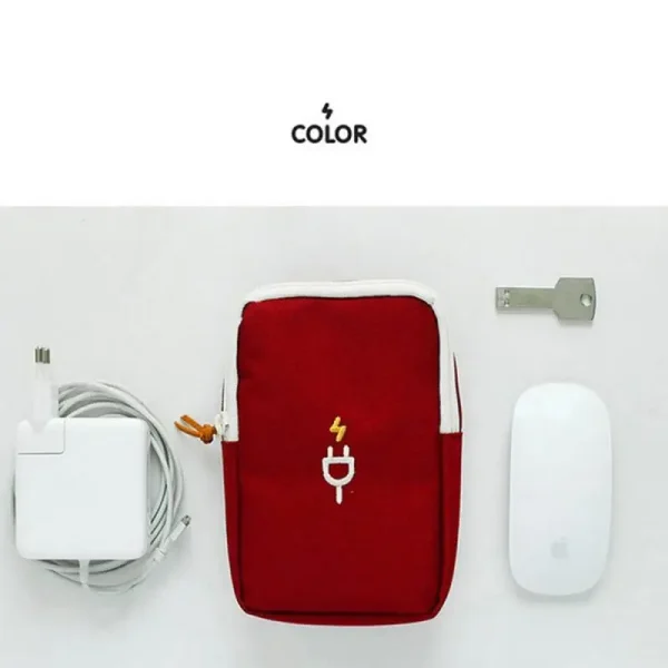 Gadget Organizer Bag Portable Oxford Cloth Travel Electronics Accessories Storage Pouch For Usb Power Bank Digital Cable Bag - Image 6