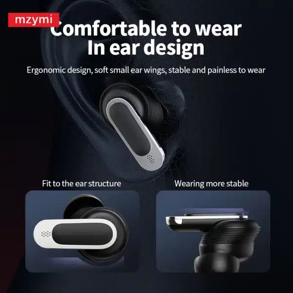 mzymi V8 Pro ANC Wireless Earphones Bluetooth 5.3 Headphones TWS Earbuds Sports Waterproof Headset With Mic For XIAOMI - Image 5