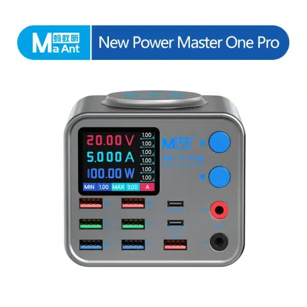 Multi-function Dianba NO.1 Pro 200W 20V 5A USB Type C Rapid Charger Wireless 8 Port PD QC3.0 Phone Current Line Accurate Tester - Image 6