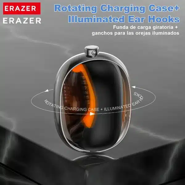 ERAZER XF31 Wireless Headphones Bluetooth 5.4 Earphones OWS Sports Headsets IPX5 Earhook Glowing Rotation AI translator Earbuds - Image 2