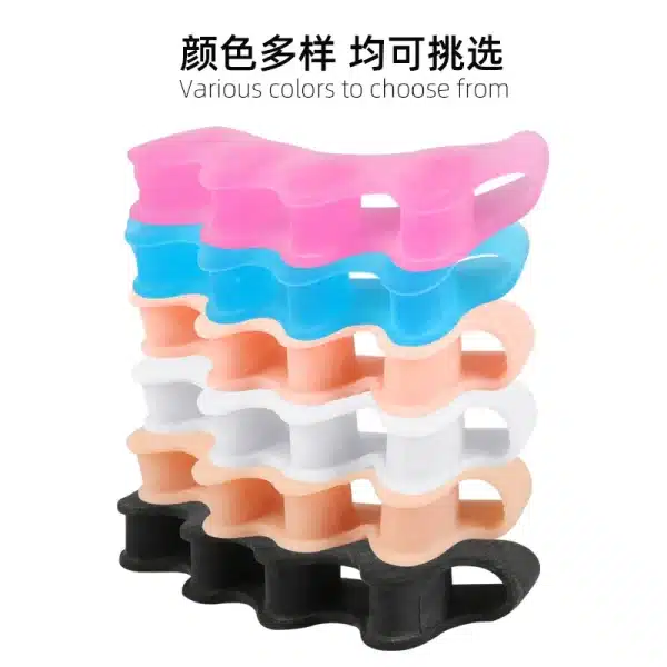 1 Pair Silicone Toe Separator Bunion Corrector Hammer Toe Corrector Soft Silicone Material for Toe Separation Foot Care Tool - Image 5