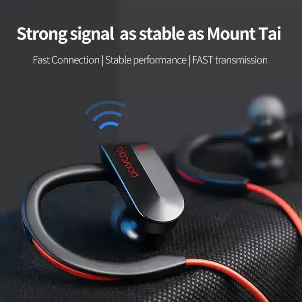 POLVCDG-K98 Neck Wireless Bluetooth headset IPX7 Waterproof Sports Fitness Stereo headset Microphone Noise cancelling wireless - Image 2