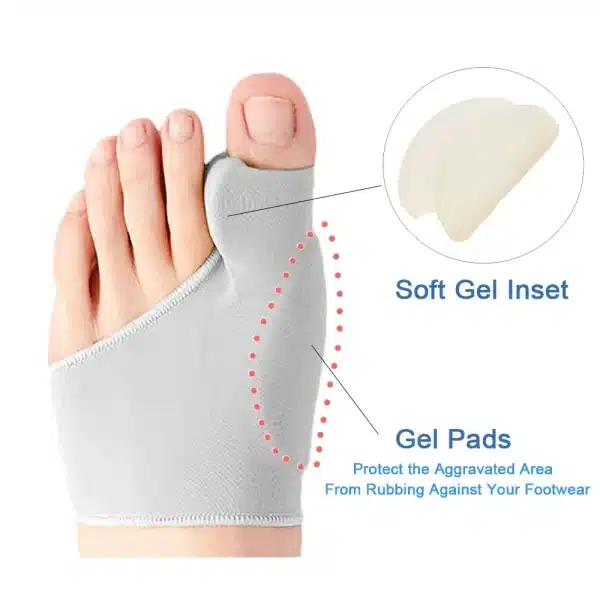 Toe Separator Hallux Valgus Bunion Corrector Orthotics Feet Bone Thumb Adjuster Correction Pedicure Sock Straightener - Image 2